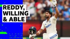 Reddy’s best shots from his maiden Test century