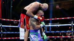 Usyk’s narrow win over Fury in pictures