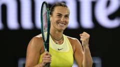 Sabalenka survives scare to keep title defence alive