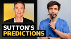 Sutton’s predictions v doctor & comedian Ed Patrick