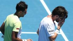 Norrie apologises after thrown racquet hits spectator