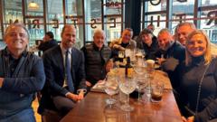 William has Wetherspoon pint with Aston Villa fans