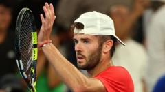 GB’s Fearnley beats injury-hit Kyrgios in Melbourne