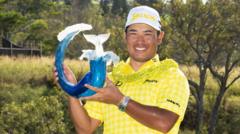 Matsuyama wins PGA Tour opener with record 35 under par