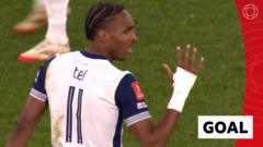 Tel scores first goal for Spurs with fine finish