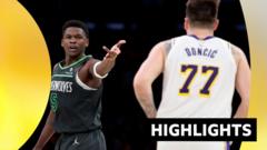 Lakers slump to Timberwolves in play-offs opener