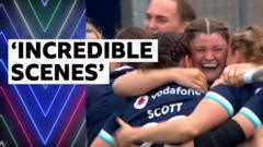 Scotland score last-minute try to beat Ireland