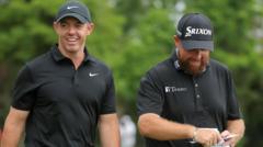 Slow starting McIlroy could have had ‘extra hours in bed’, jokes Lowry
